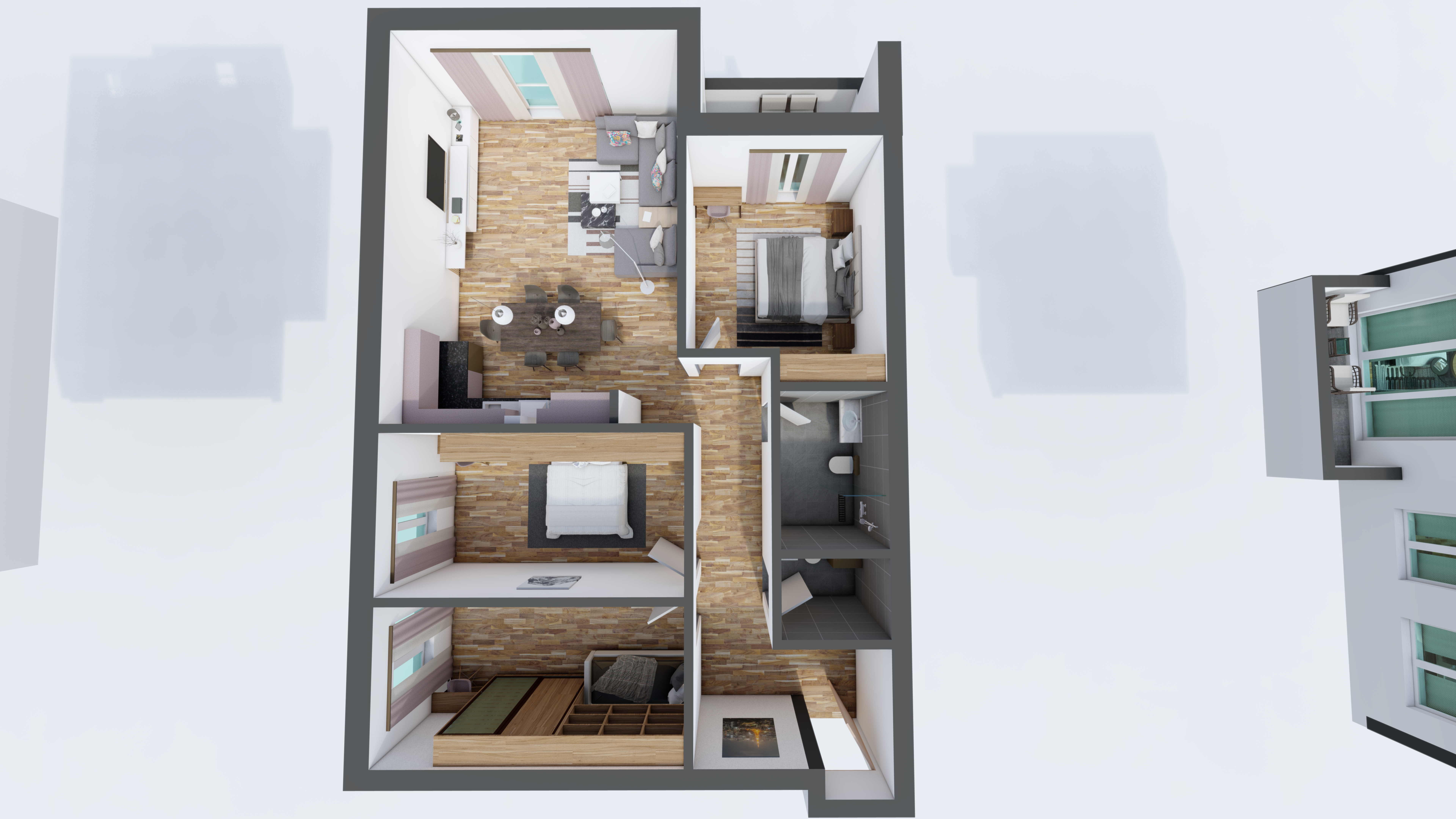 Apartment O2 te rruga Tenisit